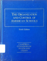 The Organization And Control of American Schools