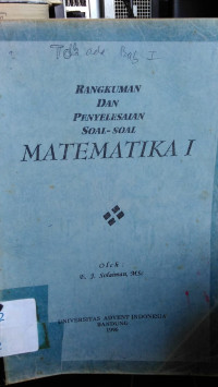 Rangkuman Dan Penyelesaian Soal-Soal Matematika