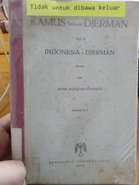 Kamus Bahasa Djerman