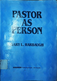 Pastor As Person