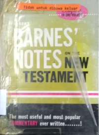 BARNES:Notes On The New Testament