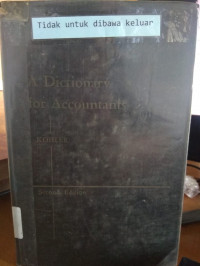 A Dictionary For Accountants