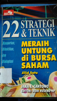 22 Strategi Dan Teknik Merah Untung Di Bursa Saham