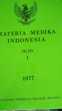 Materia Medika Indonesia Jilid 3