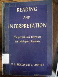 Reading and Interpretation Comprehension Exercises For Malayan Students