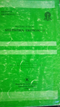 Buku Materi Pokok Statistika Ekonomi 2