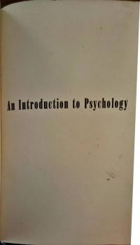 An Introduction to Psychology