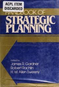 Handbook Of Strategic Planning