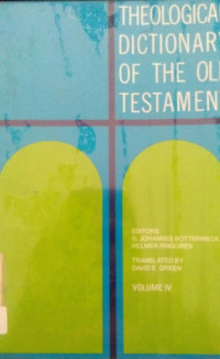 Theological Dictionary Of The Old Testament