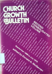 Church  groeth bulletin second consolidated volume