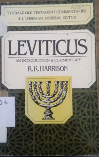 Leviticus An Introduction And Commentary