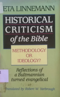 Historycal cristicism of the Bible