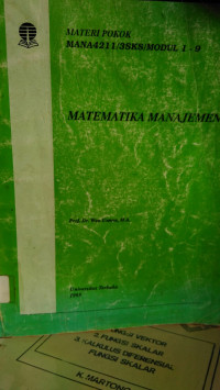 Matematika Manajemen II