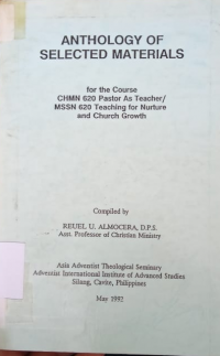 Anthology of Selected Materials