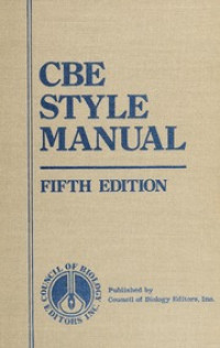 CBE Style Manual