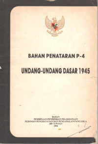 Bahan Penataran P-4 Undang-Undang Dasar 1945