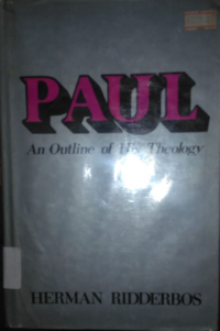 Paul An Outline of His Theology