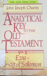 Analytical Key To The Old Testament