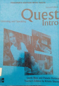 Teacher's Edition With Tests Quest Intro Listening and Speaking