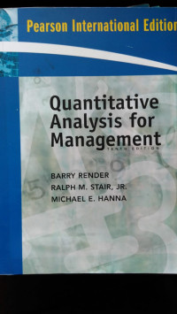 Quantitative Analysis For Management