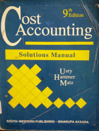 Cost Accounting Solutions Manual