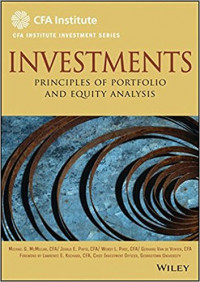 Investments: Principles Of Portfolio And Equity Analysis