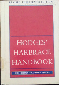 Hodges' Harbrace Handbook With 1998 MLA STYLE MANUAL UPDATES