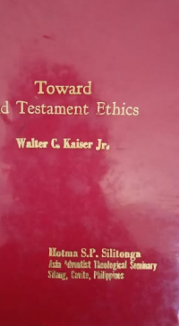 Toward Old Testament Ethics