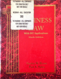 Bussiness Law With UCC Applications