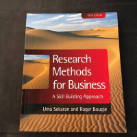 Research Methods for Business:A Skill Building Approach