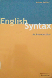 English Syntax An Introduction