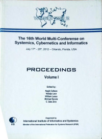 The 16th World Multi- Conferense on Systemics, Cybernetics and Informatics