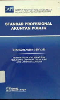 Standar Profesional Akuntan Publik : Standar Audit 250