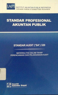 Standar Profesional Akuntan Publik : Standar Audit 320