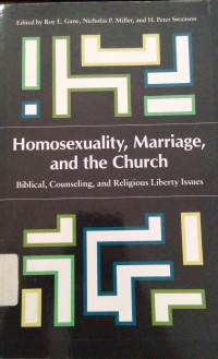 Homosexuality Marriage And The Chruch