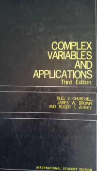 Complex Variables and Applications