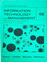 Information Technology For Management: Transforming Organizations in the Digital Economy