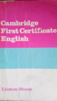 Cambridge First Certificate English