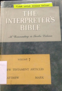 The Interpreter's Bible