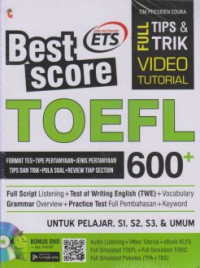 Best Score TOEFL 600+