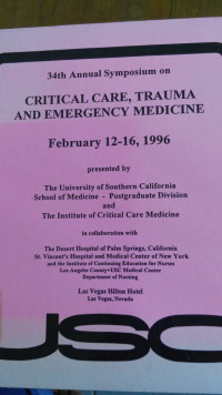 Critical Care, Trauma And Emergency Medicine