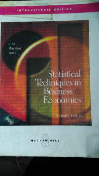 Statistical Techniques In Business Economics