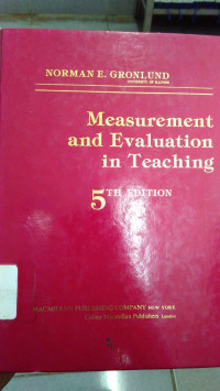 Measurement And Evaluation In Teaching