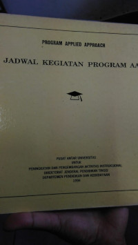 Jadwal Kegiatan Program AA