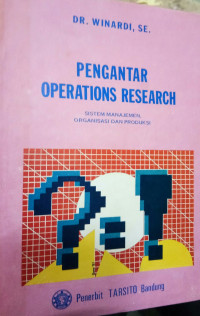 Pengantar Operation Research