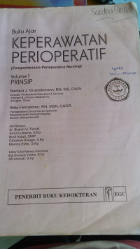 Buku Ajar Keperawatan Perioperatif