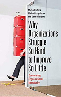 Why Organizations Struggle So Hard To Improve So Little