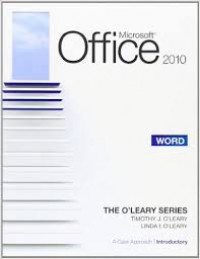 Microsoft  Office 2010 A Case Approach