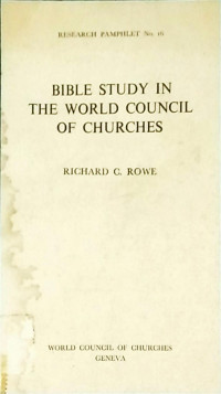 Bible Study In The World Council of Churches