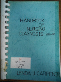 Handbook Of Nursing Diagnosis 1989-1990